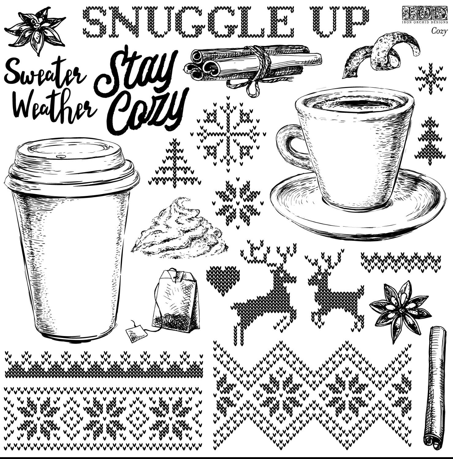 IOD Cozy Christmas Decor Stamp