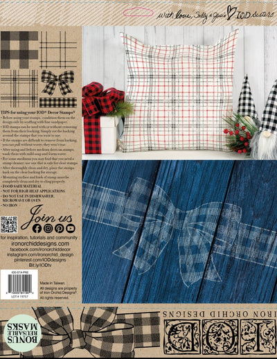 IOD Pretty In Plaid Decor Stamp