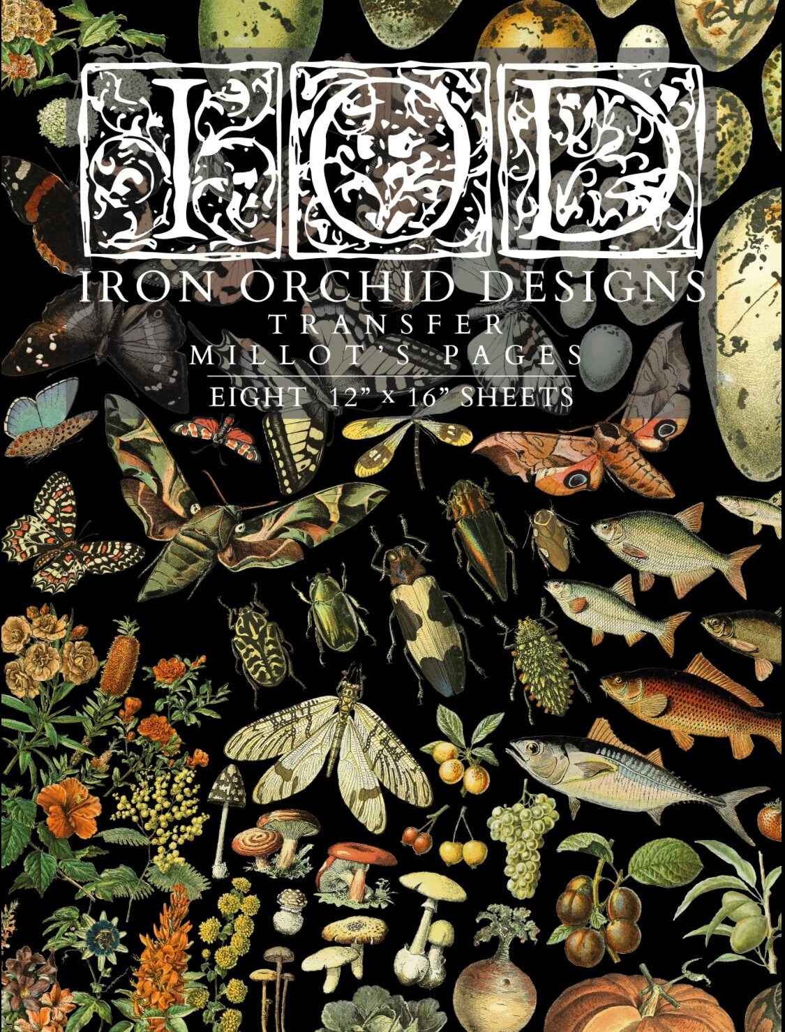 IOD Millots Pages Rub On Transfer Sheet