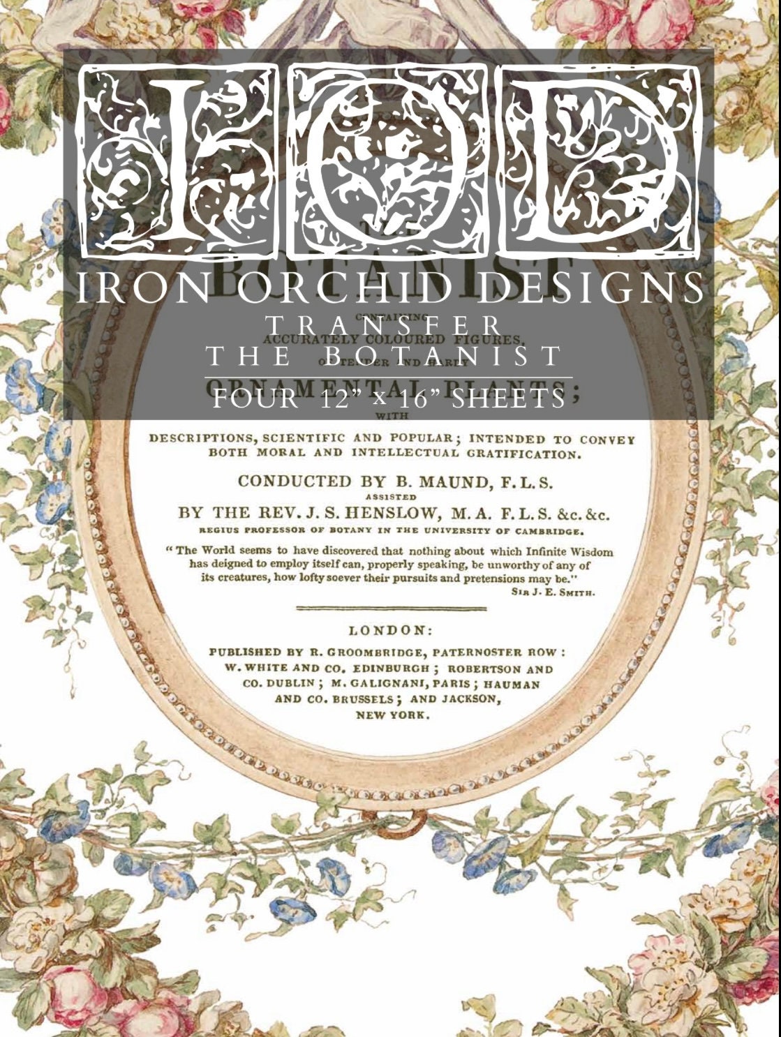 IOD The Botanist Rub On Transfer Sheet