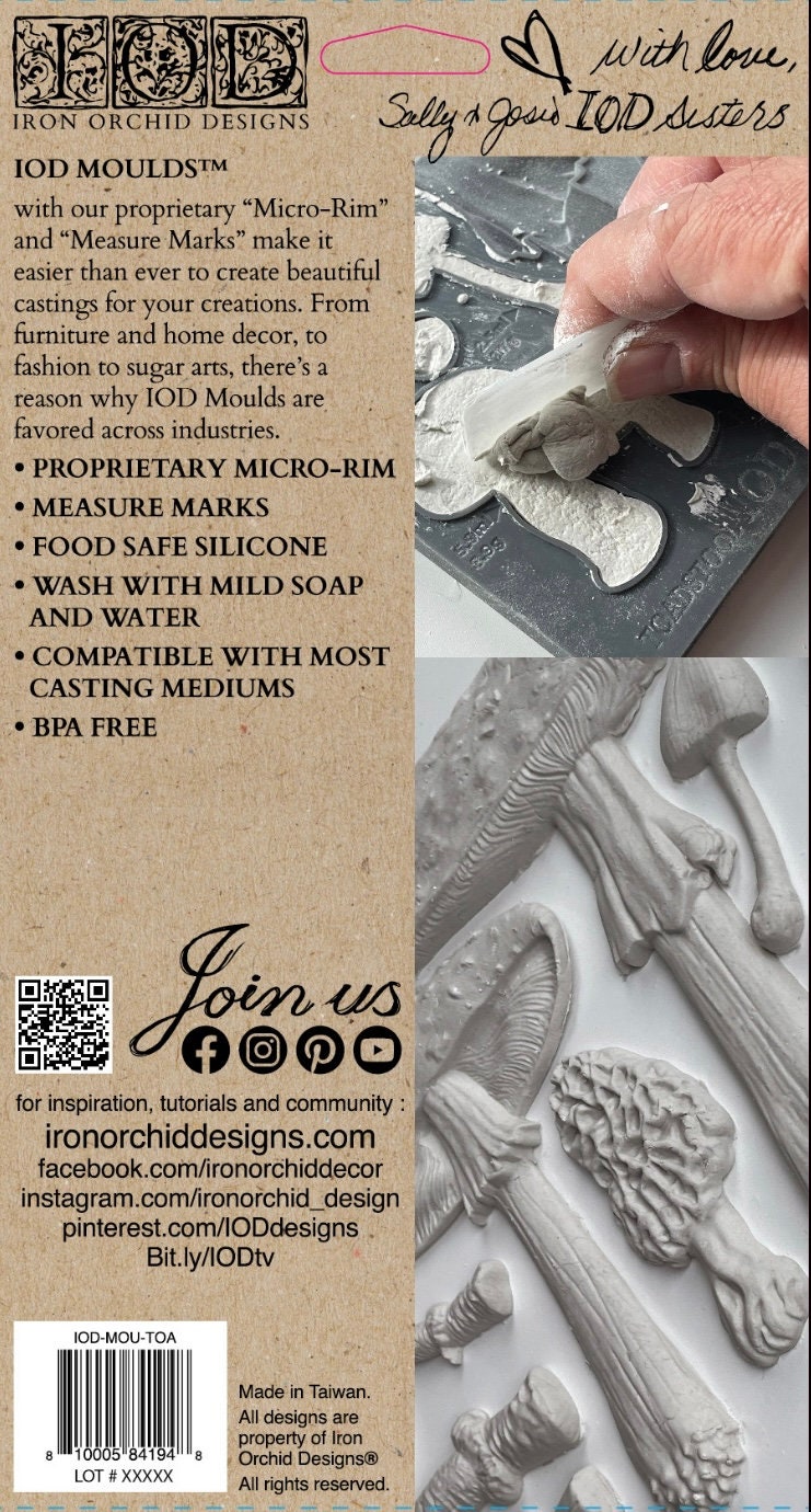 IOD Toadstool Decor Mould