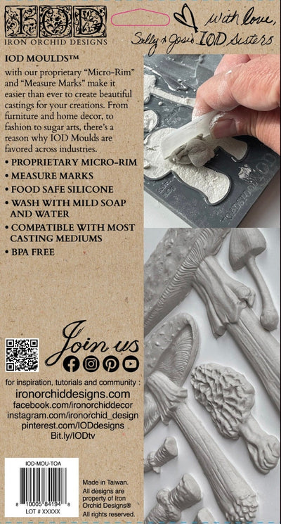 IOD Toadstool Decor Mould