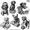 IOD Christmas Pups Decor Stamp