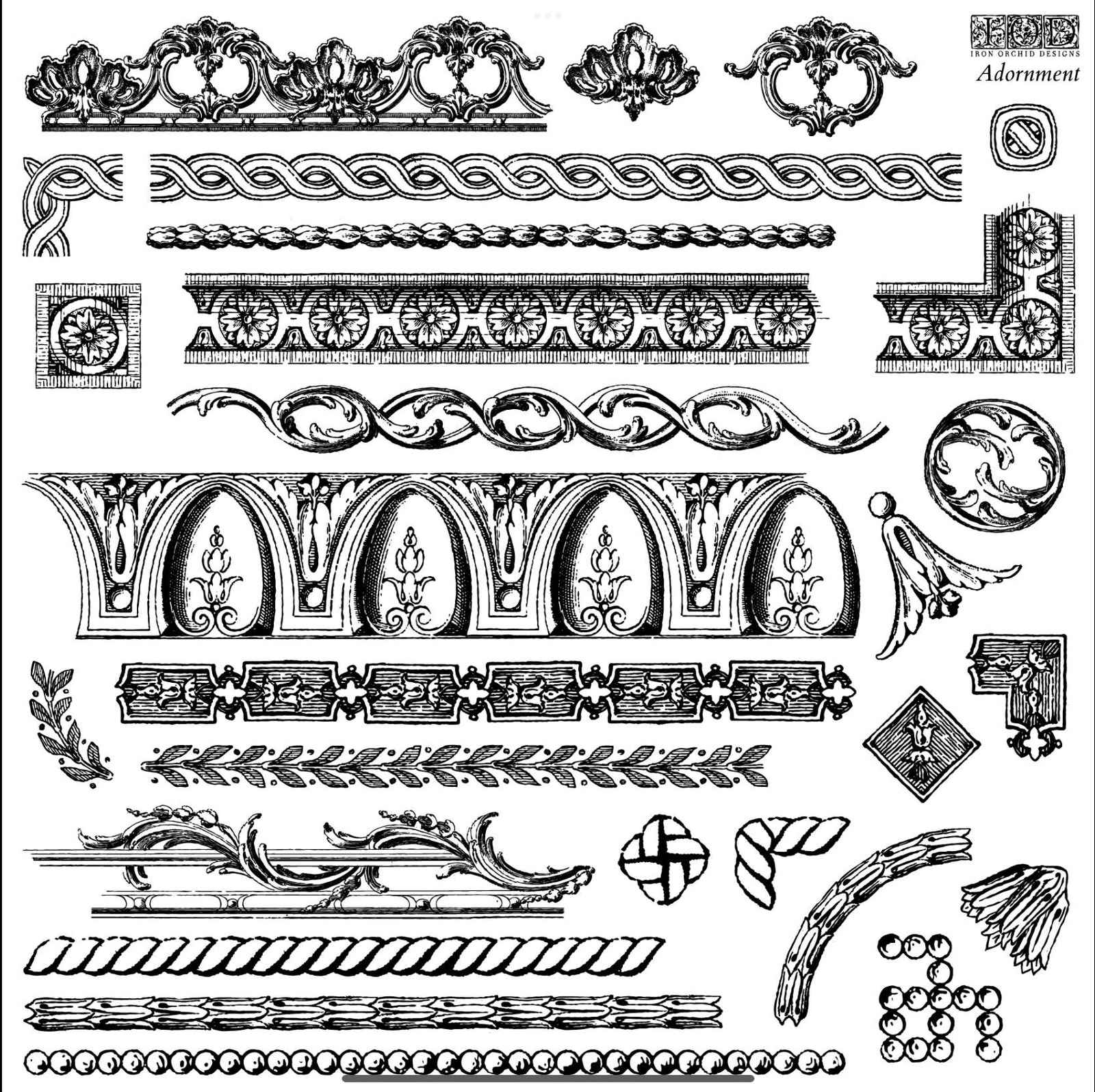 IOD Adornment Decor Stamp