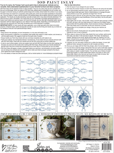 IOD Trompe L’oeil Paint Inlay Sheet
