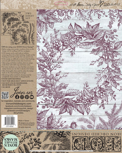 IOD Winter Adornment Decor Stamp