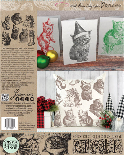 IOD Christmas Kitties Decor Stamp