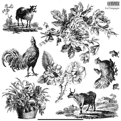 IOD La Campagne Decor Stamp