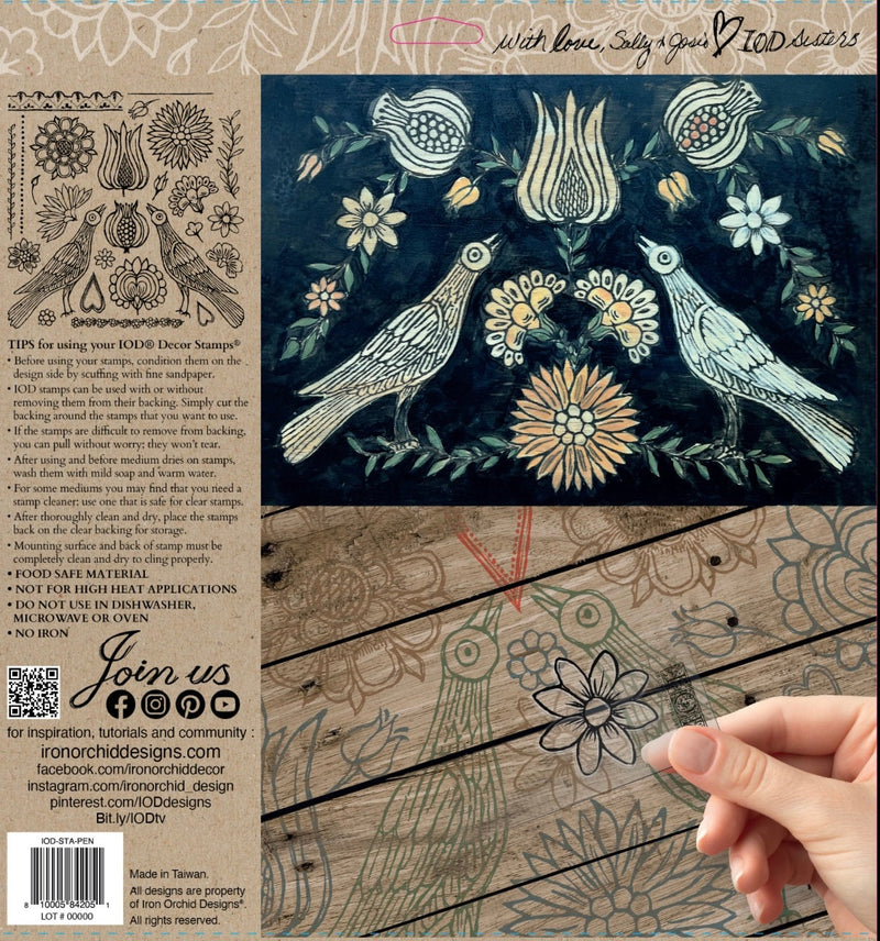 IOD Pennsylvania Folk Decor Stamp