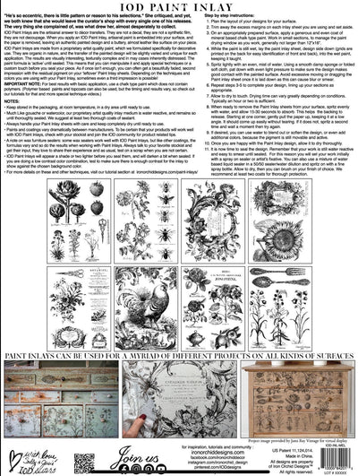 IOD Melange Paint Inlay Sheet