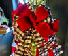 The Cardi red black & white cardinal luxury Christmas Tree Topper Bow