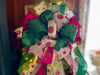 The Barbie Fuchsia Pink & Lime Green Whimsical Christmas Tree Topper Bow