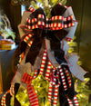 The Natasha Black Red & White Christmas Tree Topper Bow