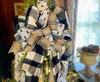 The Tonya White & Black Christmas Tree Topper Bow