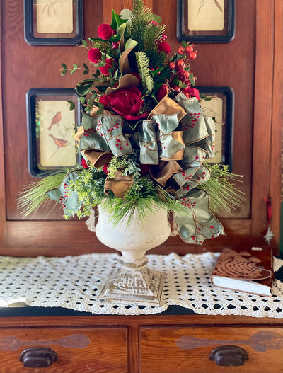 The Jolie Red Amaryllis Topiary
