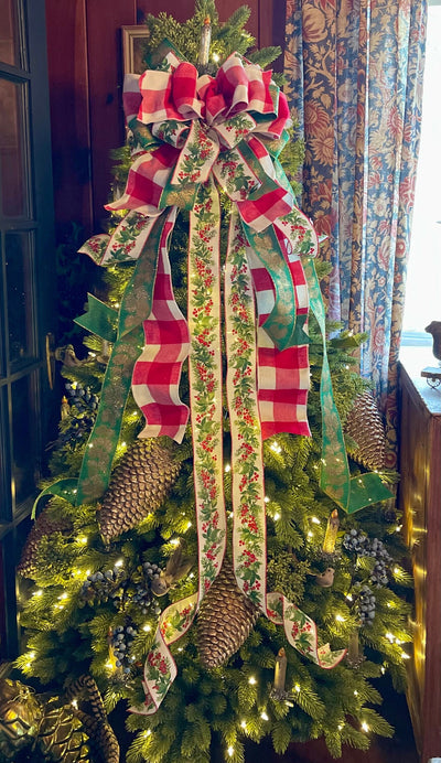 The Maryanne XL Christmas Tree Topper Bow
