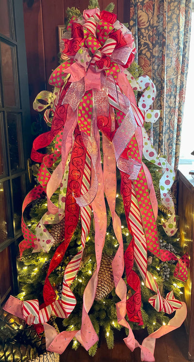 Molly XL Christmas Tree Topper Bow
