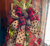 The Abigail Buffalo Check Christmas Tree Topper Bow