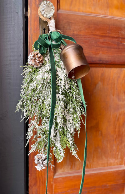 The Shivan Faux Snowy Mixed Pine swag