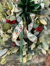 The Tess Eucalyptus Lambs Ear & Berry Christmas Wreath For Front Door~Winter berry wreath~Year round wreath~Farmhouse wreath for door