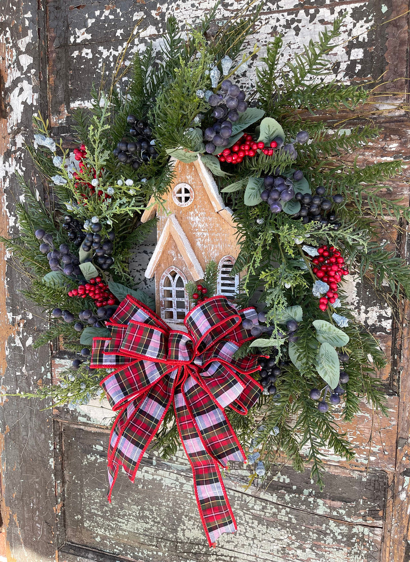 The Kelly Winter Woodland Christmas Wreath For Front Door