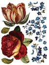 IOD Collage De Fleurs Rub On Transfer Sheet