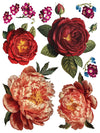 IOD Collage De Fleurs Rub On Transfer Sheet