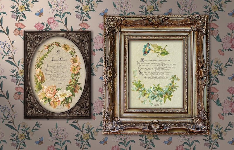 IOD Lover Of Flowers Rub On Transfer Sheet