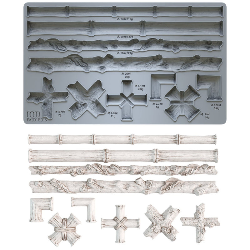 IOD Faux Bois Decor Mould