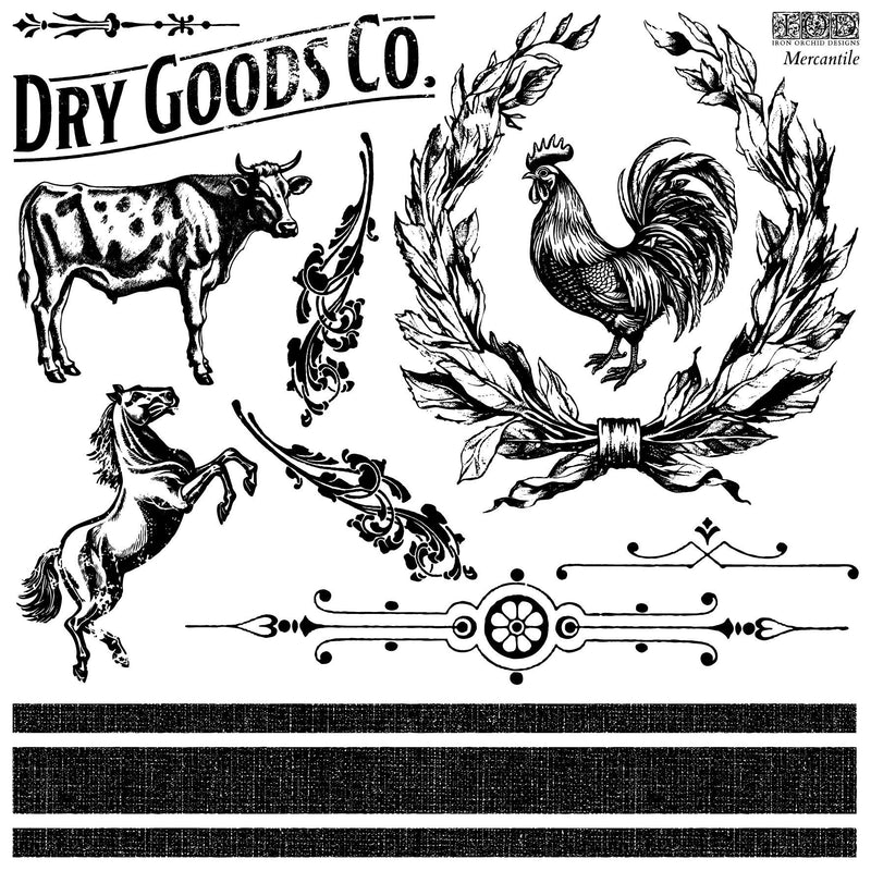 IOD Mercantile Decor Stamp