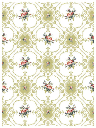 IOD Lattice Rose Paint Inlay Sheet