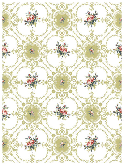 IOD Lattice Rose Paint Inlay Sheet