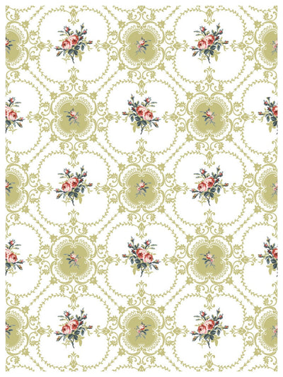IOD Lattice Rose Paint Inlay Sheet