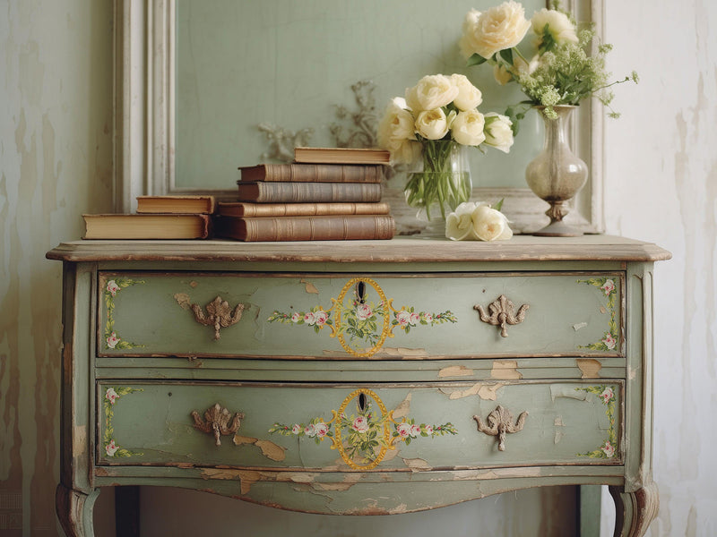 IOD Petite Fleur Pink Paint Inlay Sheet