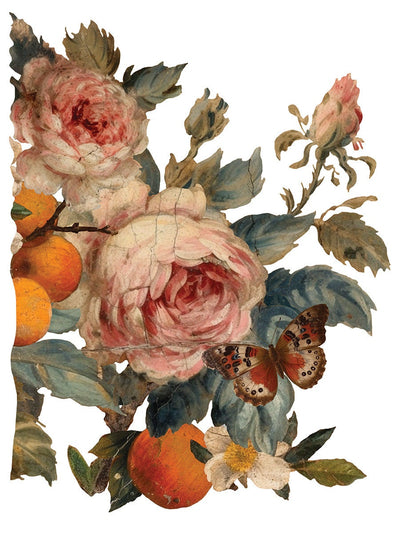 IOD Joie Des Roses Rub On Transfer Sheet