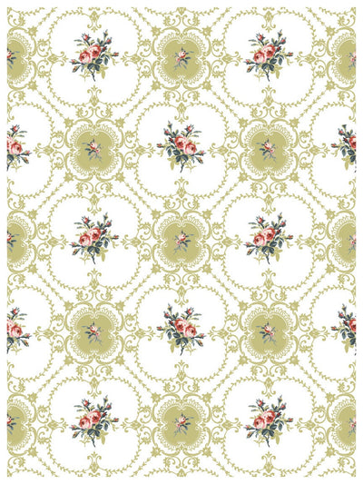 IOD Lattice Rose Paint Inlay Sheet