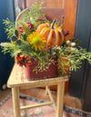 The Sarah Rust & Yellow Garden Farmhouse Centerpiece For Table