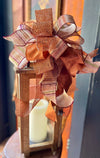 The Shayla Copper & Plum Fall Bow For Wreaths and Lanterns