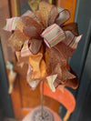 The Shayla Copper & Plum Fall Bow For Wreaths and Lanterns