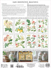IOD Rose Botanical Rub On Transfer Sheet