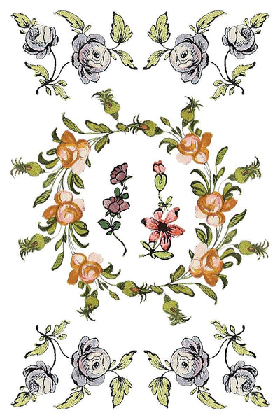 IOD Fairytale Florals Rub On Transfer Sheet