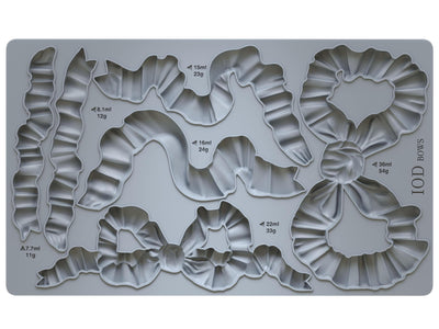 IOD Bows Decor Mould, Flower Casting mould for crafts, craft supply, soap mold, resin mold, French country mold, candy mold,