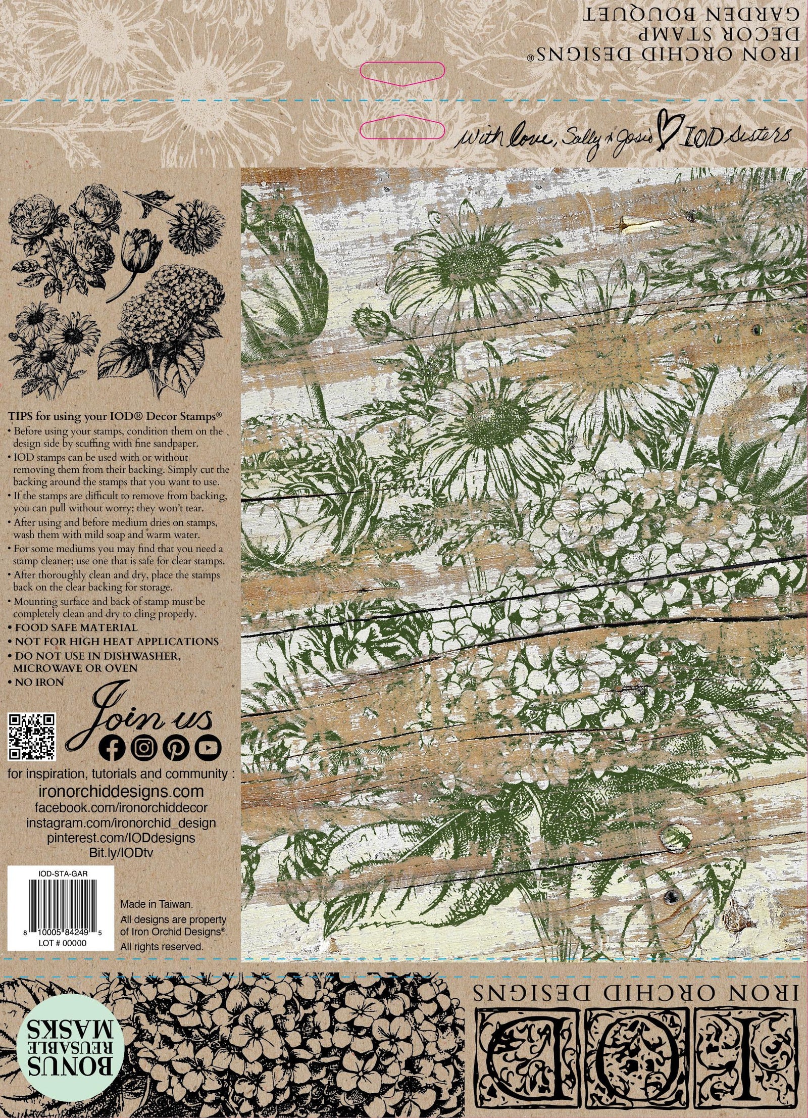 IOD Garden Bouquet Decor Stamp