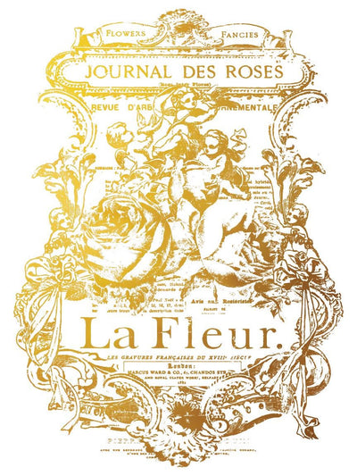 IOD Gilded Foil Rub-On Transfer Sheet: Curated Signage Designs