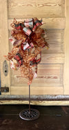 The Julianne Copper & Plum Fall Bow For Wreaths and Lanterns