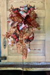 The Julianne Copper & Plum Fall Bow For Wreaths and Lanterns