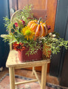 The Sarah Rust & Yellow Garden Farmhouse Centerpiece For Table