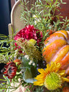 The Sarah Rust & Yellow Garden Farmhouse Centerpiece For Table