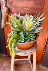 The Kiera Succulent Centerpiece For Dining Table, spring Summer arrangement, year round centerpiece, farmhouse decor, rustic decor