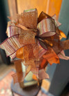 The Shayla Copper & Plum Fall Bow For Wreaths and Lanterns